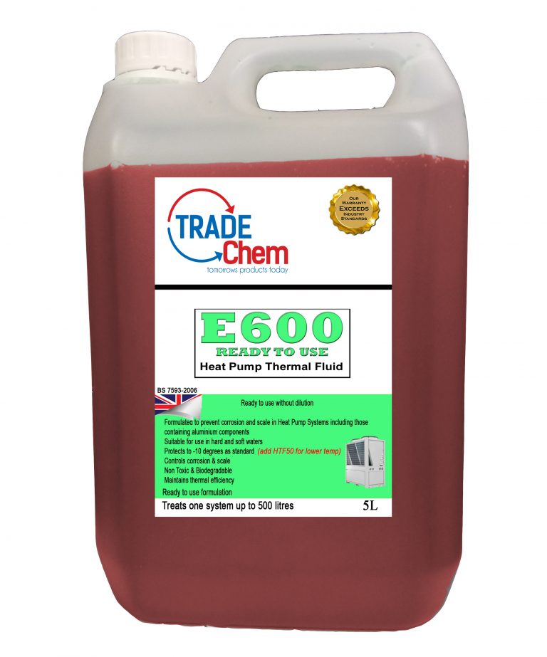 Heat Pump Thermal Heating Fluid E600 5L Trade Chemicals
