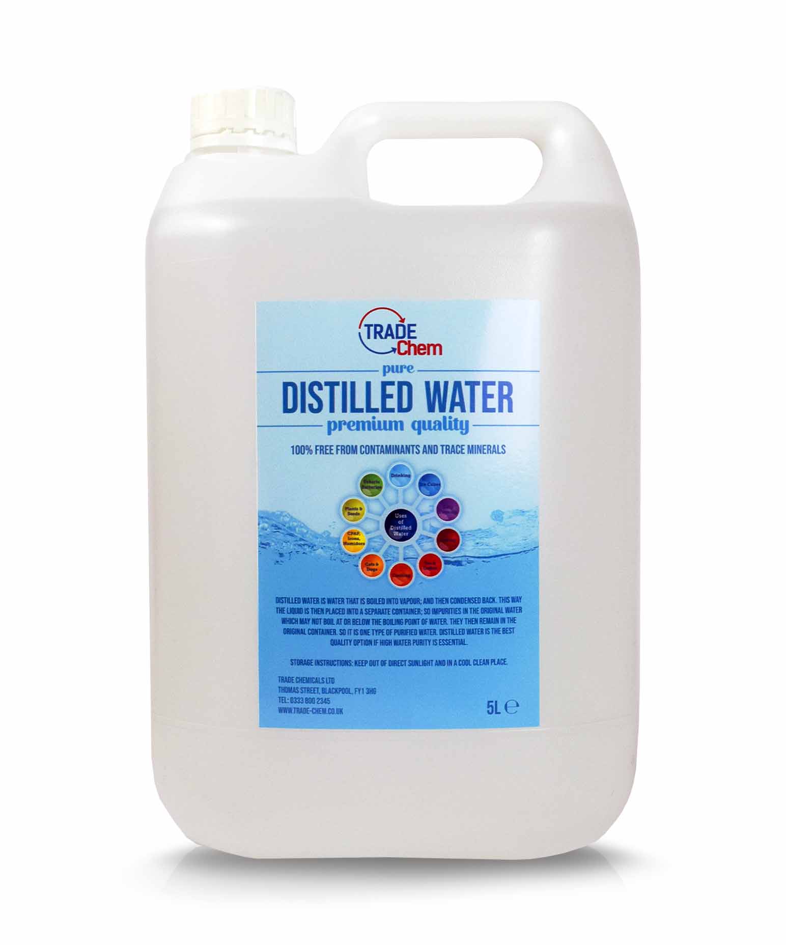 Distilled Water, 5 Litres : : Automotive