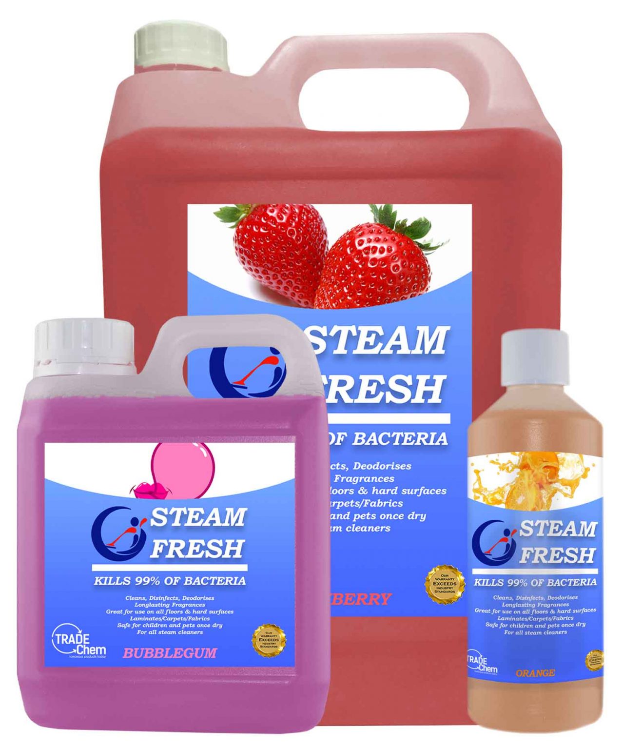 Steam Fresh Detergent 1L Suitable for all Steam cleaners Trade Chem
