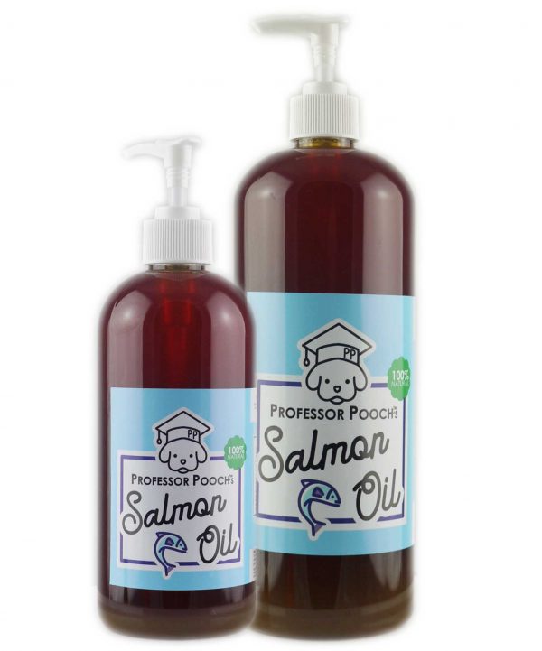 1L and 500ml Bottles of Salmon Oil for Dogs