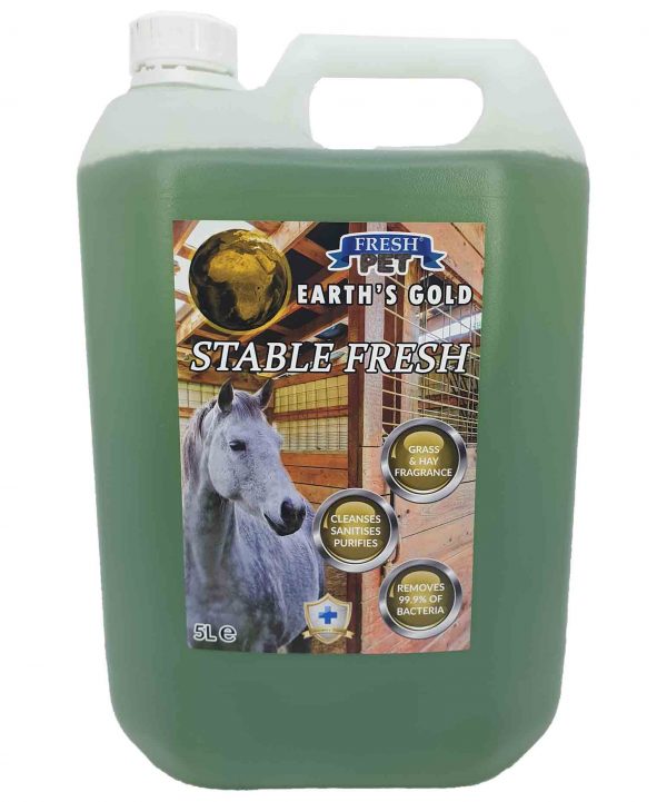 Fresh pet Disinfectant Stable cleaner Fresh Earth's Gold 5L Grass & Hay